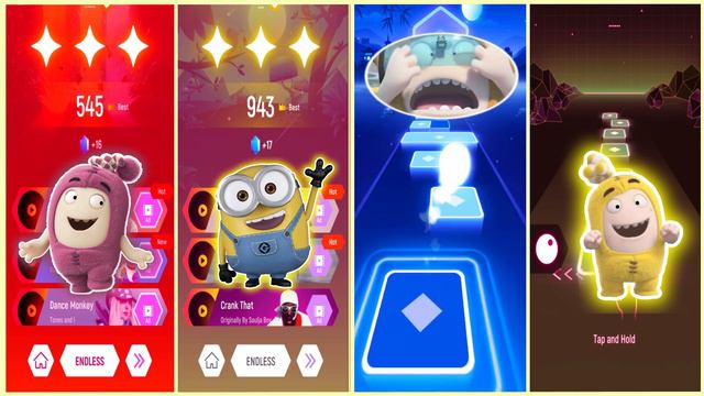 Oddbods Newt 🆚 Minions 🆚Oddbods Zees🆚 Oddbods Bubbles 🆚 WHO WINS?
