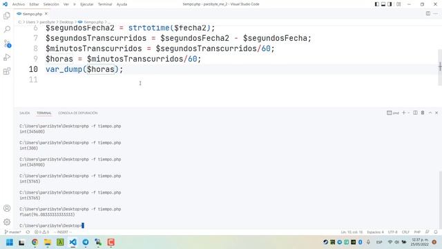 Tiempo transcurrido entre 2 fechas con PHP смотреть онлайн