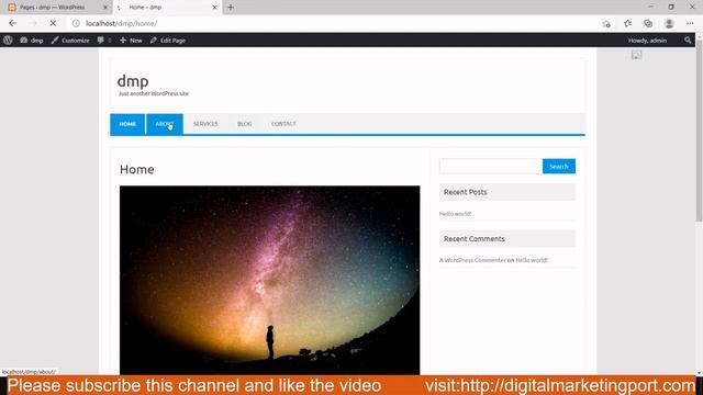 Upload Image and Content on Page - Step By Step WordPress Tutorial for Beginners - Part 7 смотреть онлайн