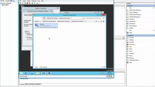 How to set a static IP in a Hyper V virtual machine in Server 2012 R2 смотреть онлайн