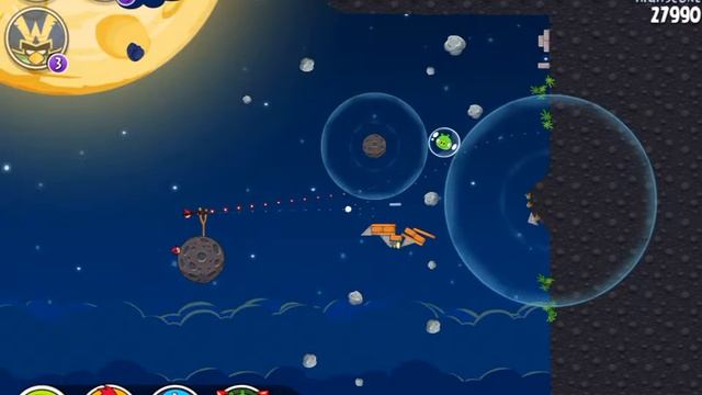 Let's play "Angry Birds Space HD" for iPad - Gameplay, walkthrough "Pig Bang" level 25 longplay смотреть онлайн