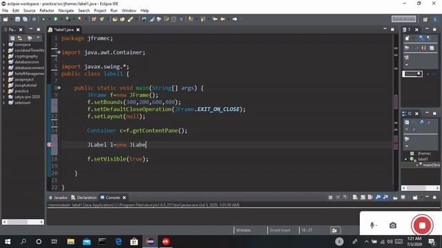 How to setFont and setForeground in JLabel | JLabel part-2 | Java Swing Tutorial смотреть онлайн