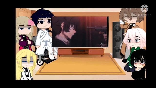 Anime Characters React To Each Other ||suicidical Charecters React||part1 ||dazai ||gacha Club ♡