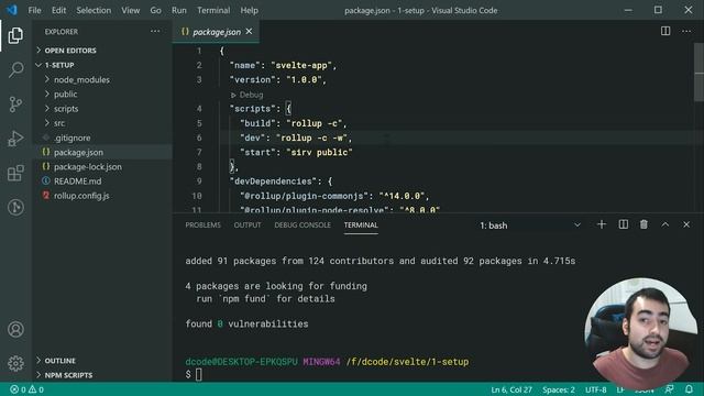 Create a Svelte Project - Svelte Tutorial #1 | Getting Started with Svelte смотреть онлайн