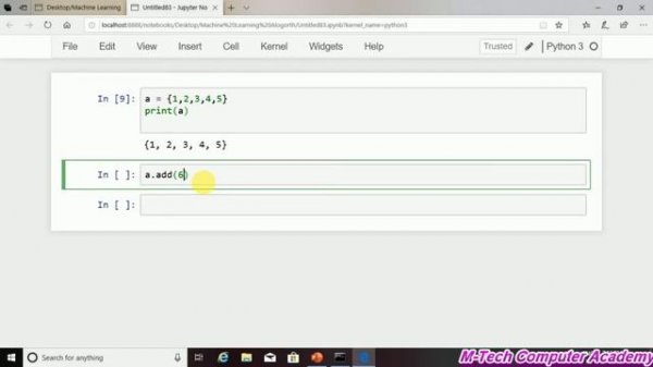 Set Method (add, update) in Python
