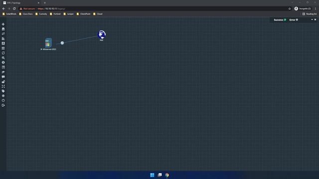 EVE NG Demo - Full screen RDP access to a Windows Server 2022 Node смотреть онлайн