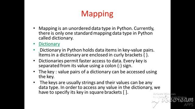 Set None & dictionary data types in Python смотреть онлайн
