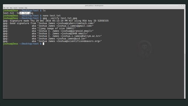 Linux Intro: Signing and verifying data using GPG смотреть онлайн