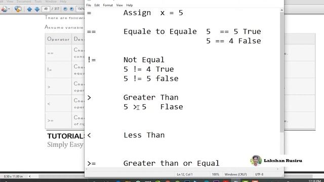 Sinhala Java Lesson 16 Lakshan Rusiru | Java Relational Operators Part 1 смотреть онлайн