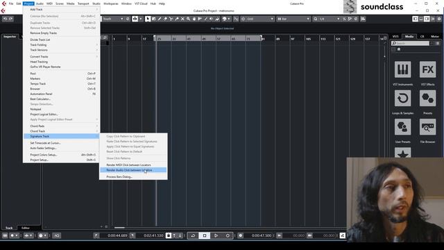 Exportar Metrônomo Click para áudio e MIDI [Cubase 10] смотреть онлайн