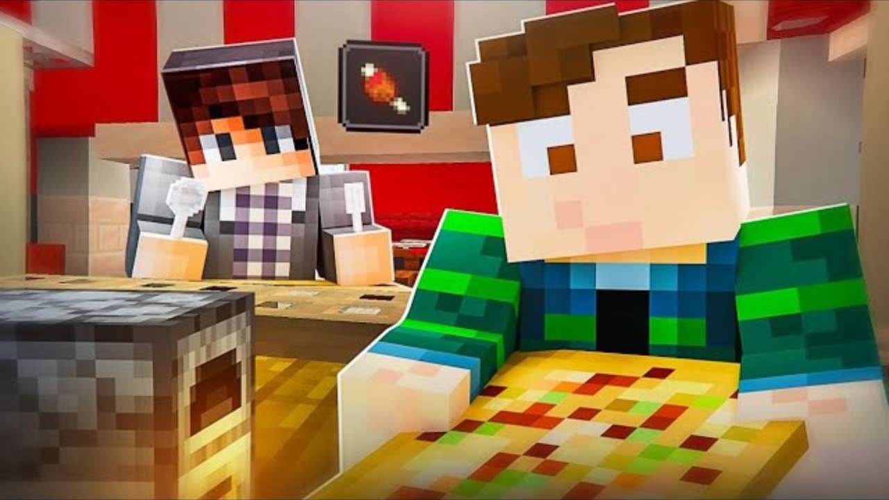 ПРЯТКИ НА КАРТЕ В ДОМЕ С ПИЦЦЕЙ В МАЙНКРАФТ смотреть онлайн