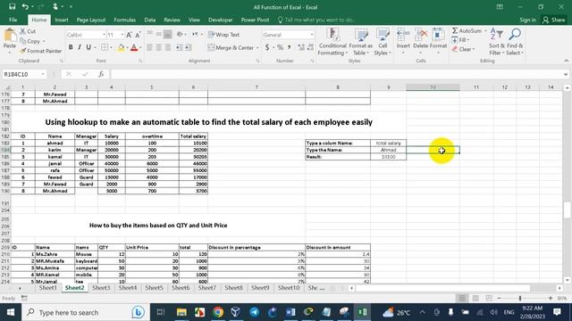 18 Excel HLookup смотреть онлайн
