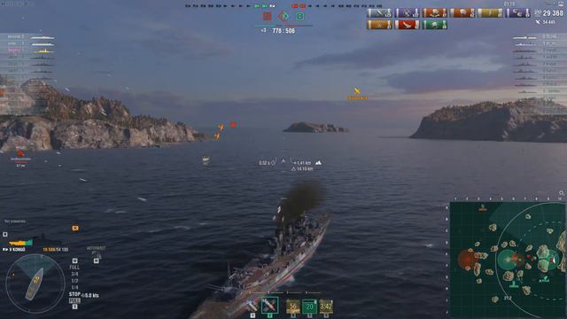 Линкоры Японии. часть 2(линкор Конго) - World of Warships смотреть онлайн