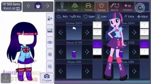 Создание Искорка в Гача Клуб от Май Литл Пони Девушки Эквестрии ??