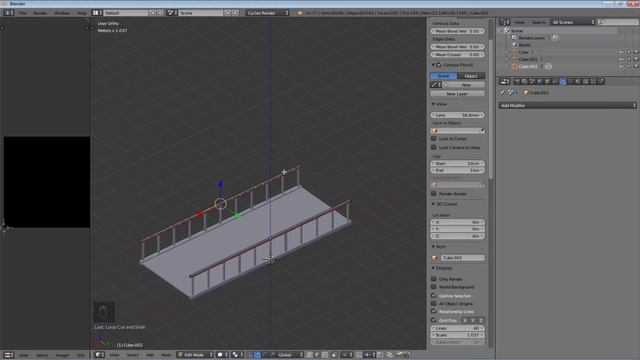 Blender. Модификатор Lattice. Моделирование моста смотреть онлайн