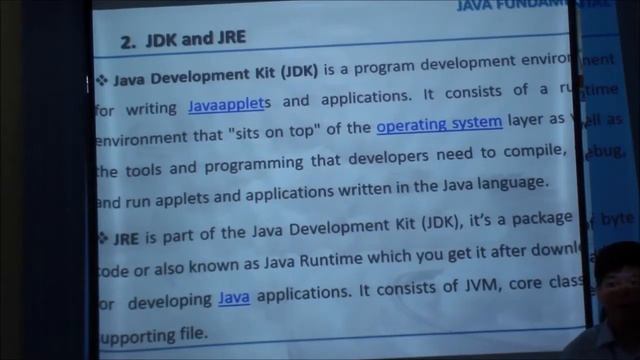 JAVA Topic: JAVA Fundamental (SR Group 3) смотреть онлайн