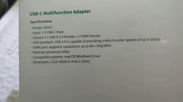 UGREEN type c multifunction adapter/USB thunderbolt hub with hdmi and 4 USB review. Good stuff смотреть онлайн
