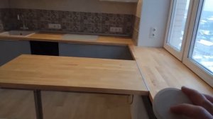 Сборка кухни Икеа и установка подоконника из столешницы