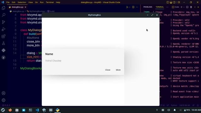 DialogBox in KivyMD | Android and iOS app development using python KivyMD смотреть онлайн