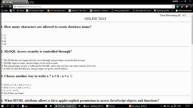 Java Mini Project on Online Test Management смотреть онлайн