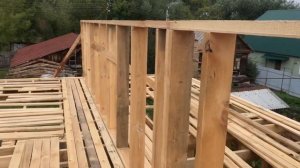 Мауэрлат / Коньковый прогон Каркасного дома 6 на 12