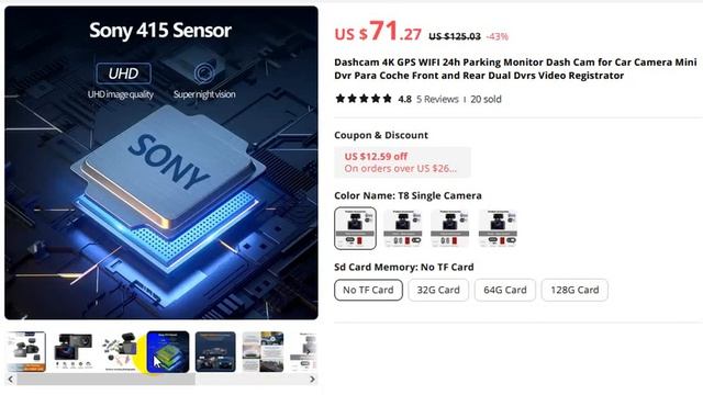 Dashcam 4K GPS WIFI 24h Parking Monitor Dash Cam for Car Camera Mini Dvr Para New смотреть онлайн