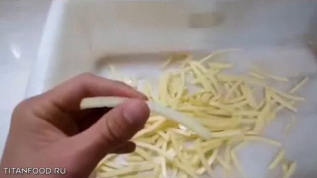 Нарезка овощей при помощи установки Titan FC-312 смотреть онлайн