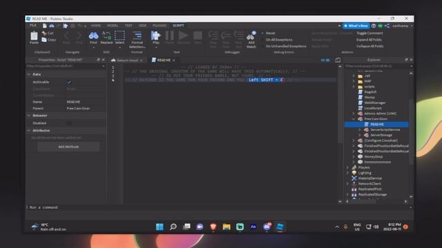 (Roblox Studio) Da Hood FREE CAM System! *MODEL* смотреть онлайн