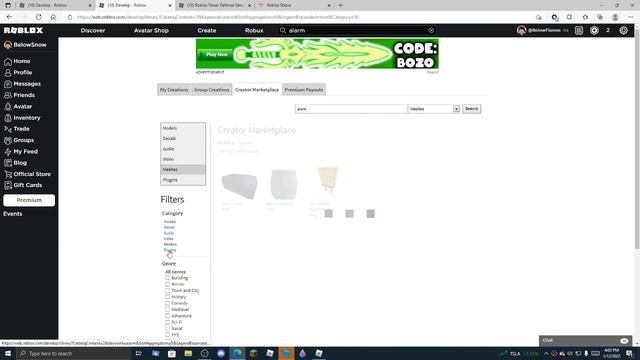 Roblox Audio in creator marketplace broken смотреть онлайн