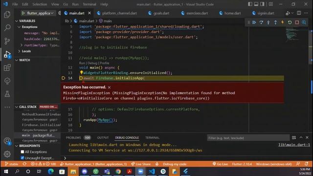 How to solve Missing Plugin Exception Flutter смотреть онлайн