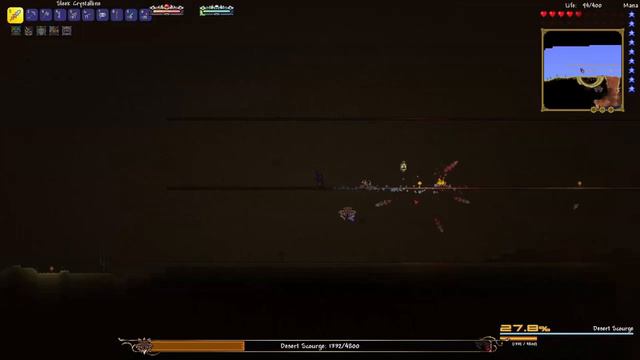 Fighting The Desert Scourge and Eye of Cthulhu - Terraria Calamity Mod Rogue Episode #3 смотреть онлайн