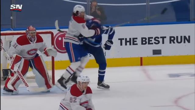 Wayne Simmonds vs Joel Edmundson scuffle Montréal Canadiens vs Toronto Maple Leafs (2021 NHL) смотреть онлайн