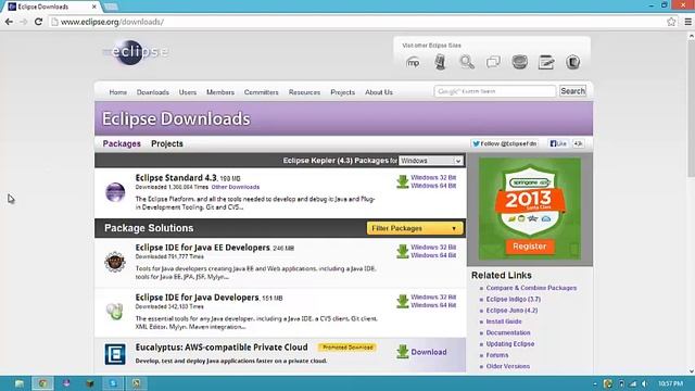 Java Programming Tutorial -- Episode 1 -- Setting up смотреть онлайн