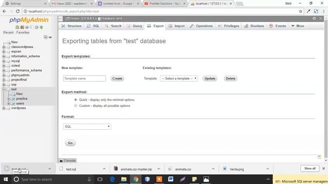 How to export Database from localhost(xampp or phpmyadmin) смотреть онлайн