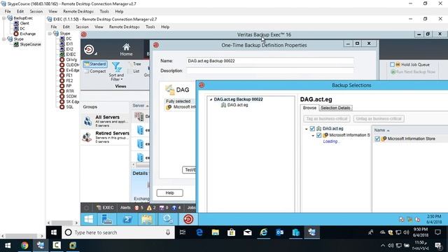 6 Backup Exchange 2 DAG Veritas backup exec server Eng Ahmed Rizk смотреть онлайн