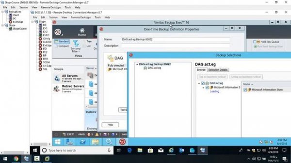 6  Backup Exchange 2 DAG Veritas backup exec server Eng Ahmed Rizk