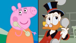 Микки Маус пять маленьких обезьянок прыгали на кровати - Russian Five Little Monkeys