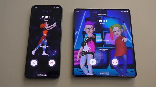 Samsung Galaxy Z Fold4 Vs Z Flip4 Incoming Calls