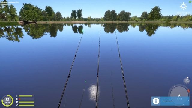 Ловля карпа нон стоп на озере Янтарном, две уловистые точки смотреть онлайн
