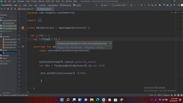 Data Types in Android Studio Kotlin смотреть онлайн