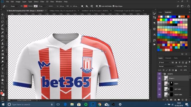 Stoke City Kit Design // Speed Art смотреть онлайн