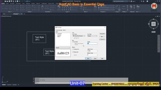 AutoCAD Text Style များအကြောင်း смотреть онлайн