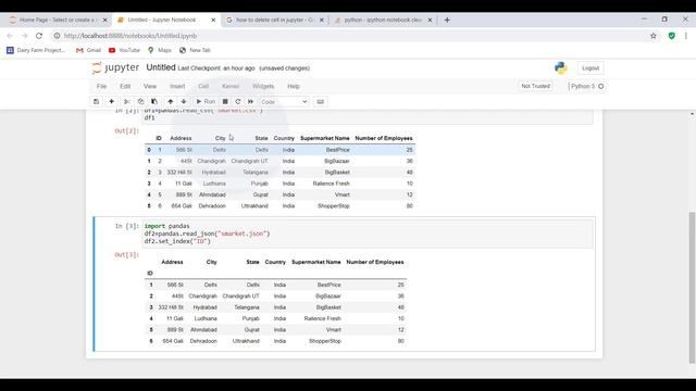 Loading json and excel file Pandas Python смотреть онлайн