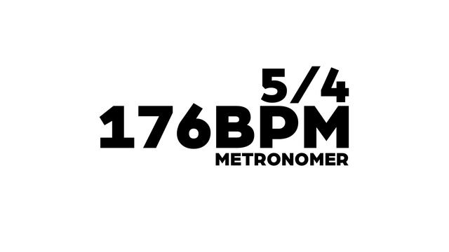 176 BPM Metronome 5/4 смотреть онлайн