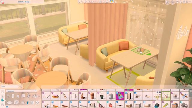 Барбилэнд 💜 Кафе и Магазин одежды | Симс 4: Строительство | The Sims 4: SpeedBuild