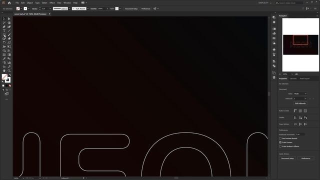 Realistic Neon Light Effect in Adobe Illustrator EPS. 3 смотреть онлайн