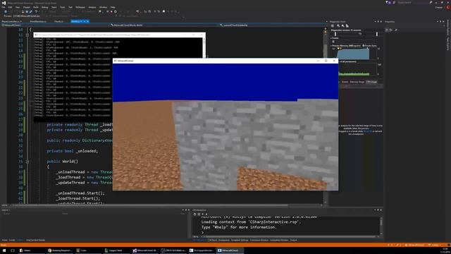 5. C# Opengl4 Minecraft - World optimization and serialization смотреть онлайн