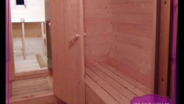 Баня-бочка 5,5 метра с боковым размещением печки смотреть онлайн