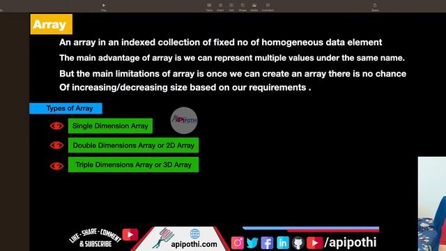 Day 5 : APIPOTHI Core JAVA Bootcamp: Mastering Type Casting and Array | APIPOTHI смотреть онлайн