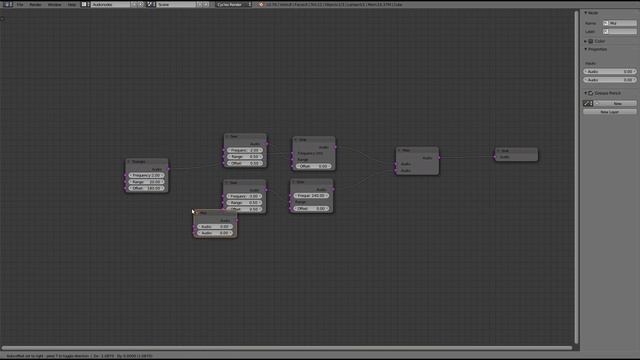 Experimenting with Audionodes (Modular Audio Synthesis in Blender Node Editor) смотреть онлайн